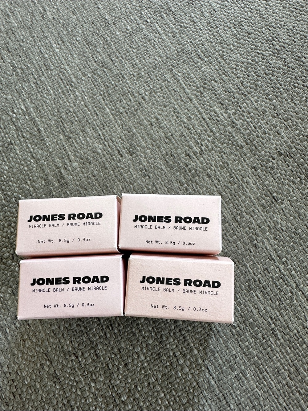 Jones Road Miracle Balm Boxes in Pale Pink